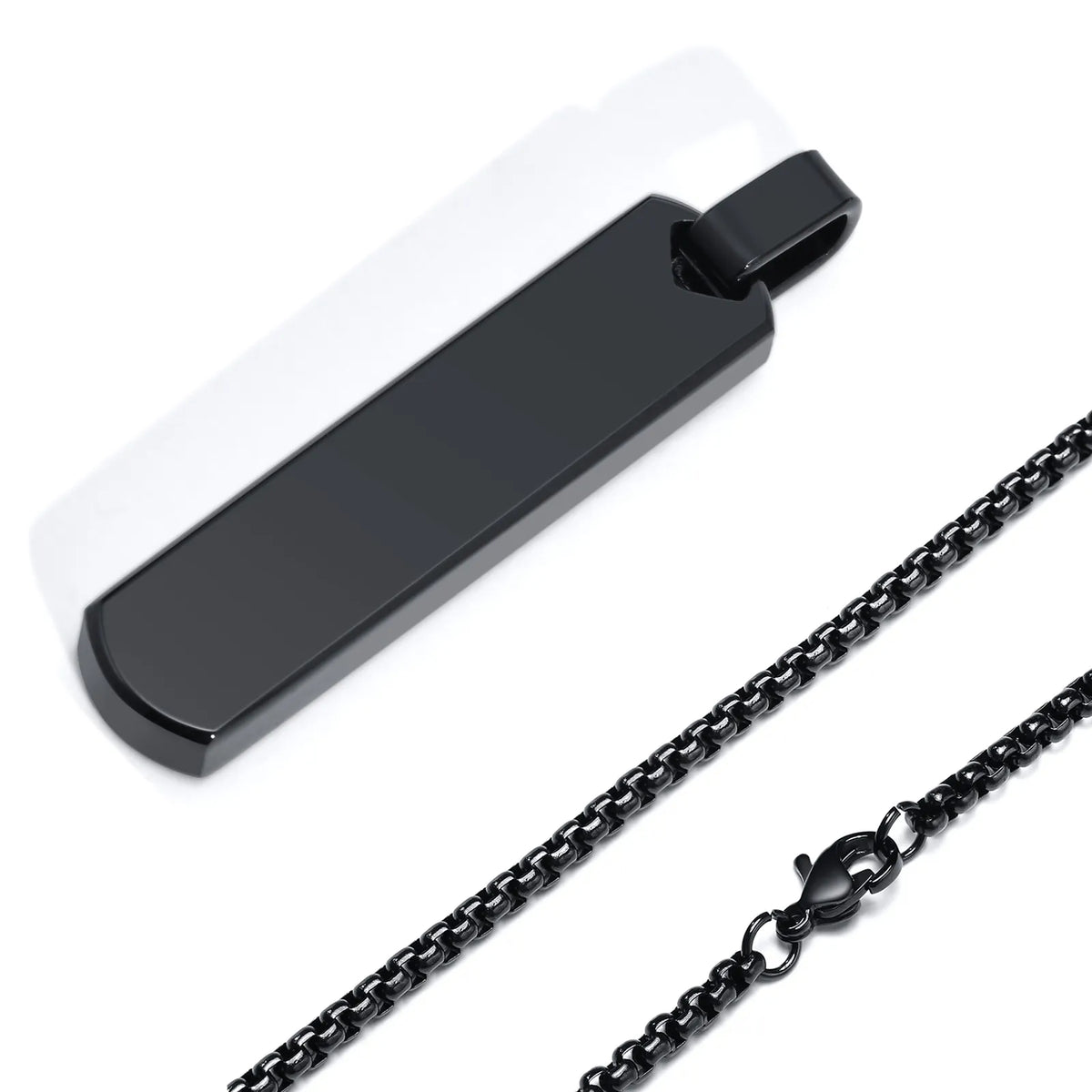 Colar Masculino Tag Personalizada Letra Banhado