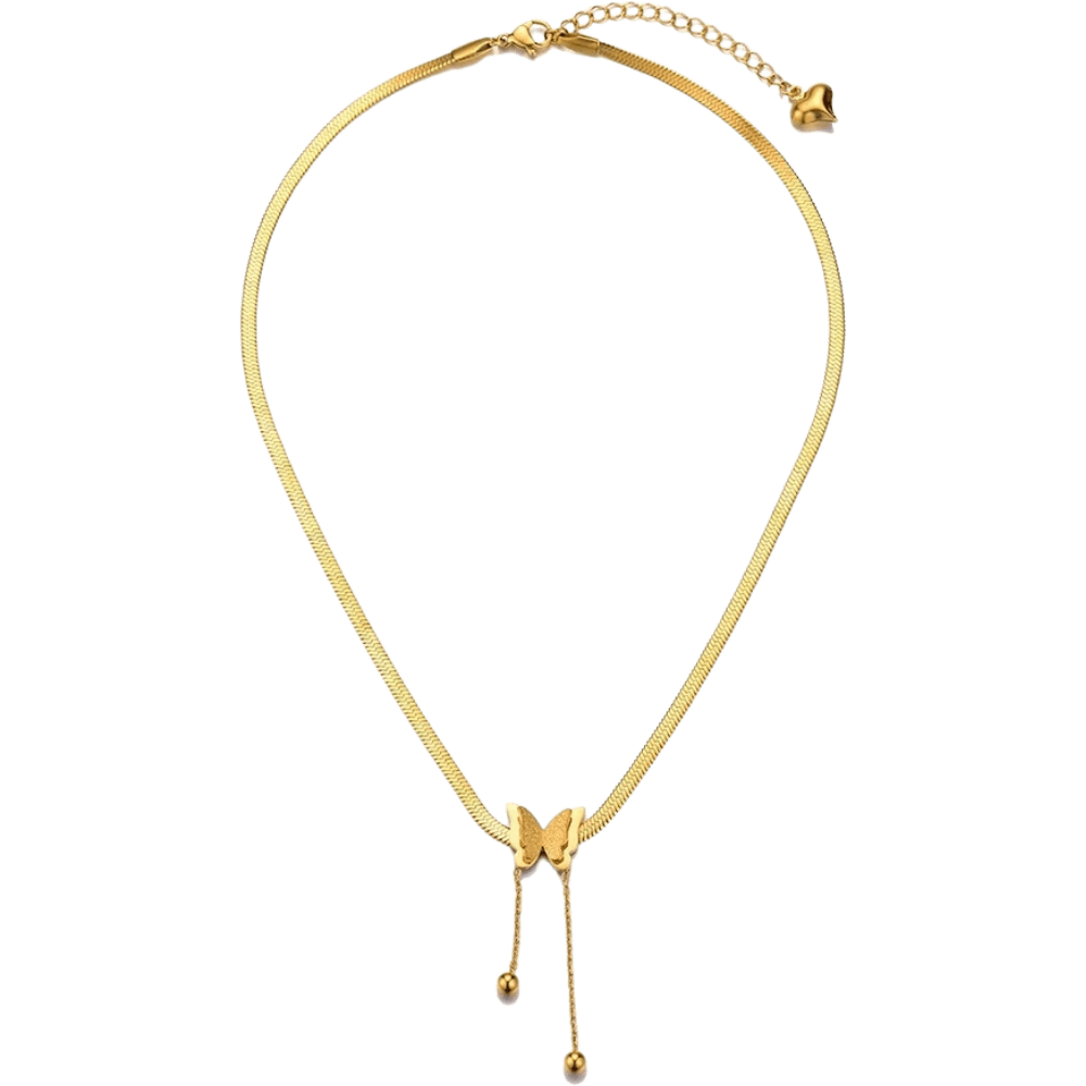 Colar Feminino de Luxo Aço Banhado