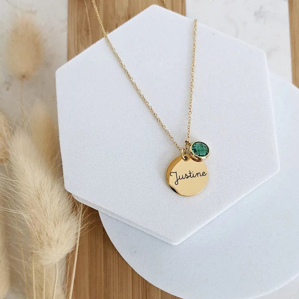 Colar Feminino Personalizado Delicado Aço Banhado
