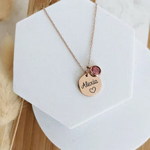 Colar Feminino Personalizado Delicado Aço Banhado
