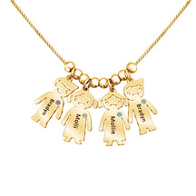 Colar Feminino Personalizado Meus Filhos Banhado