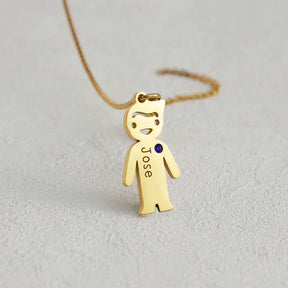 Colar Feminino Personalizado Meus Filhos Banhado